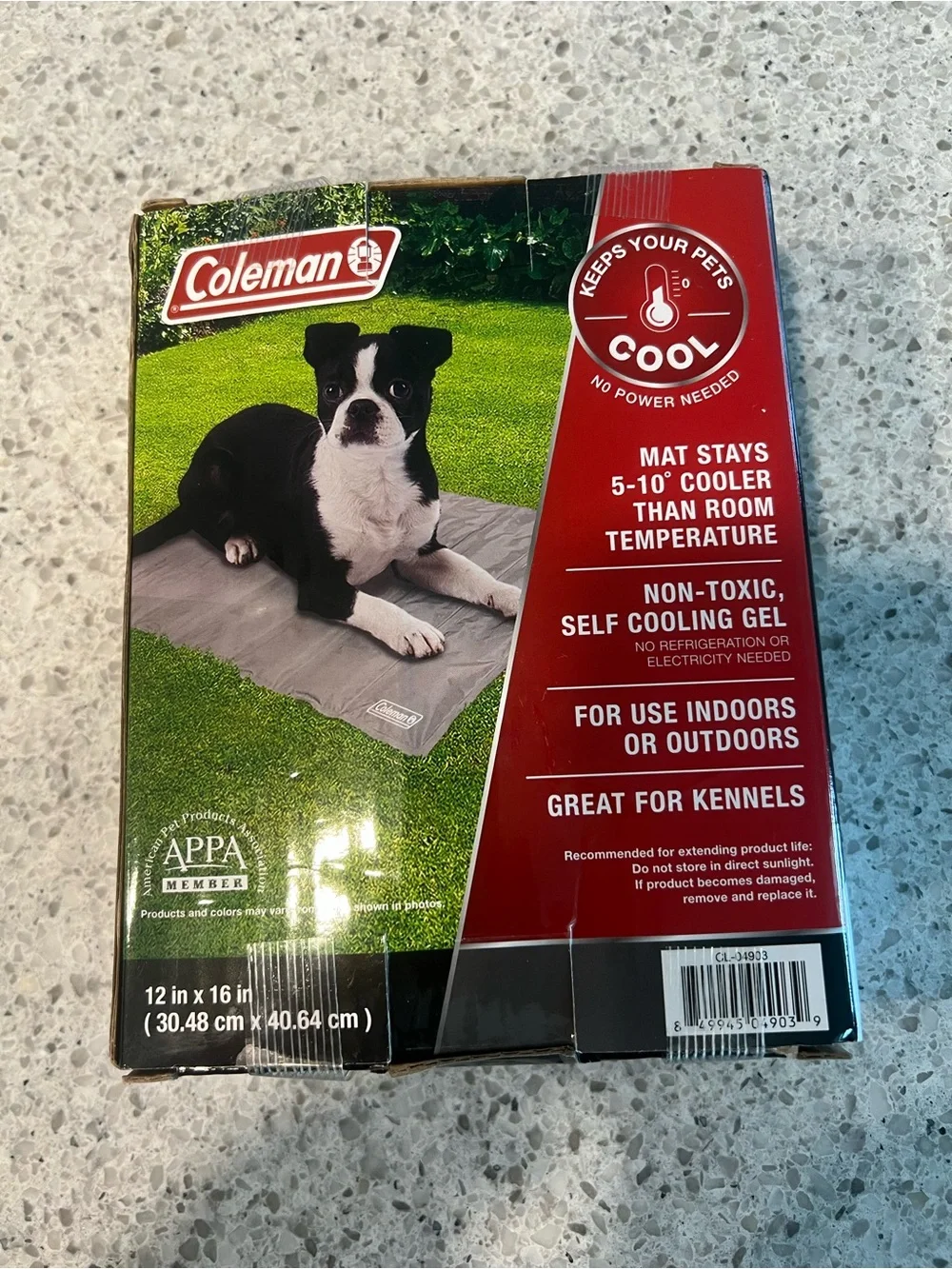 Coleman Cooling Mat - Gray 12 x 16 in